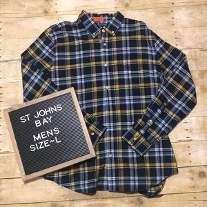 St. John’s Bay plaid button down shirt